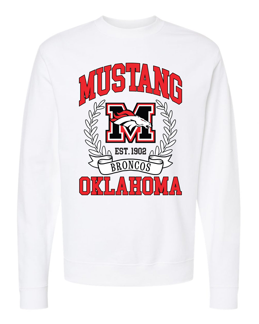 Mustang Broncos Classic Crest Sweatshirt