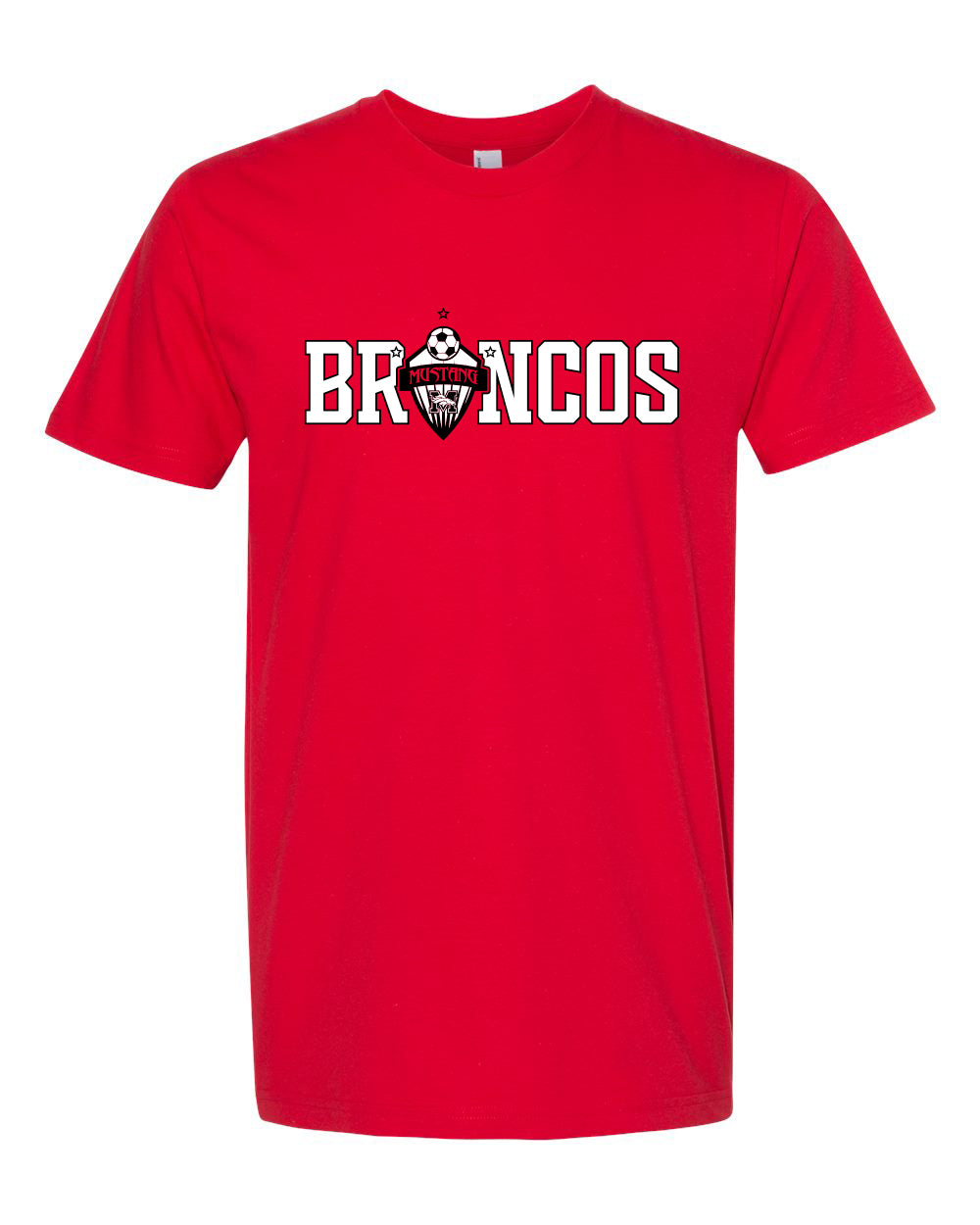 Mustang Boys Soccer Broncos Shield (T-Shirts & Hoodies) + Nike