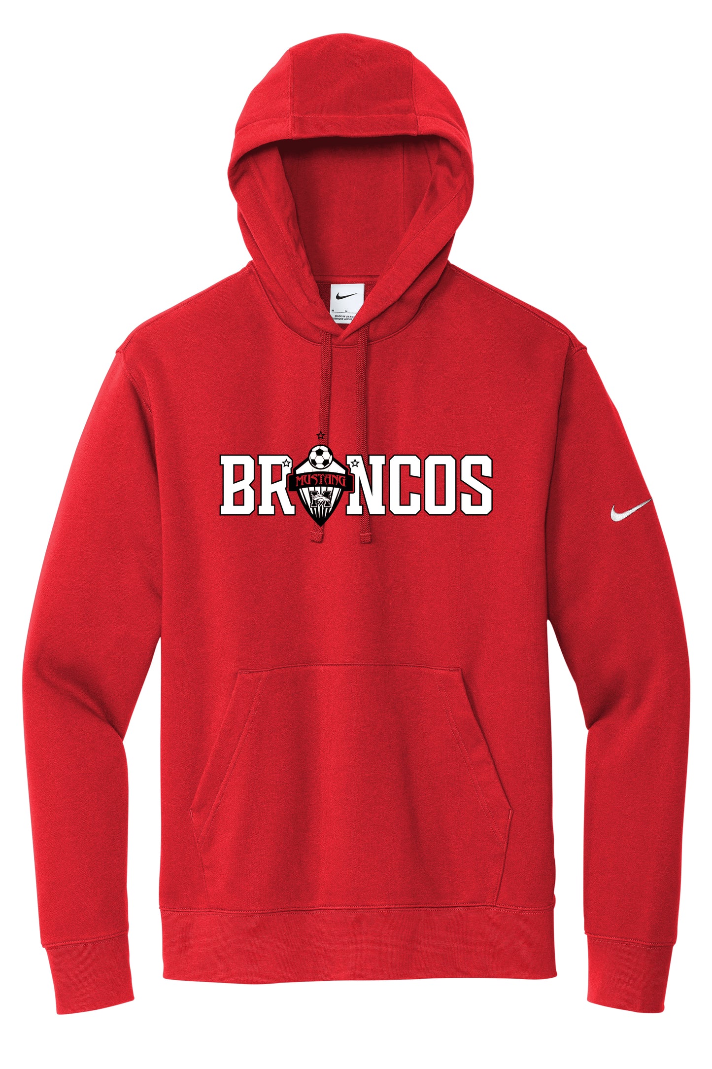Mustang Boys Soccer Broncos Shield (T-Shirts & Hoodies) + Nike