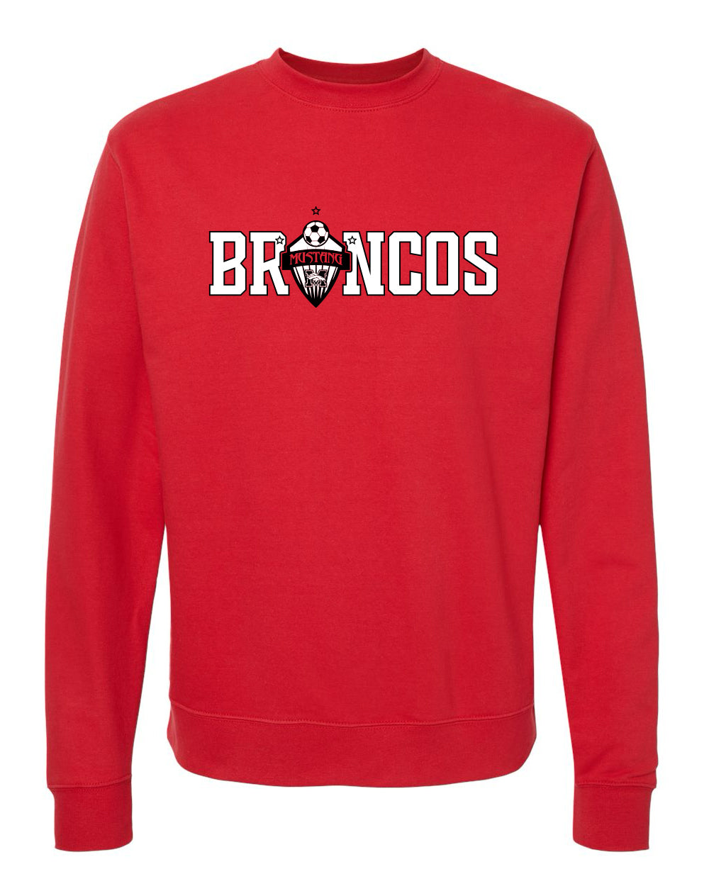 Mustang Boys Soccer Broncos Shield (T-Shirts & Hoodies) + Nike