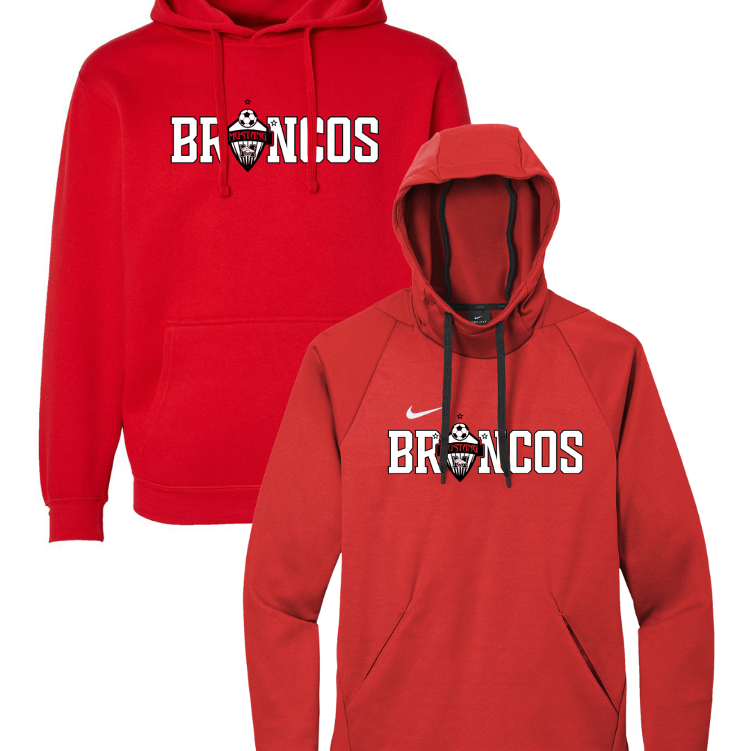 Mustang Men's Soccer Hoodie (Performance or Cotton)
