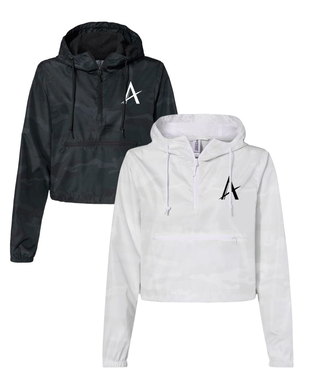Arize "A" - Women's Lightweight Cropped Quarter-Zip