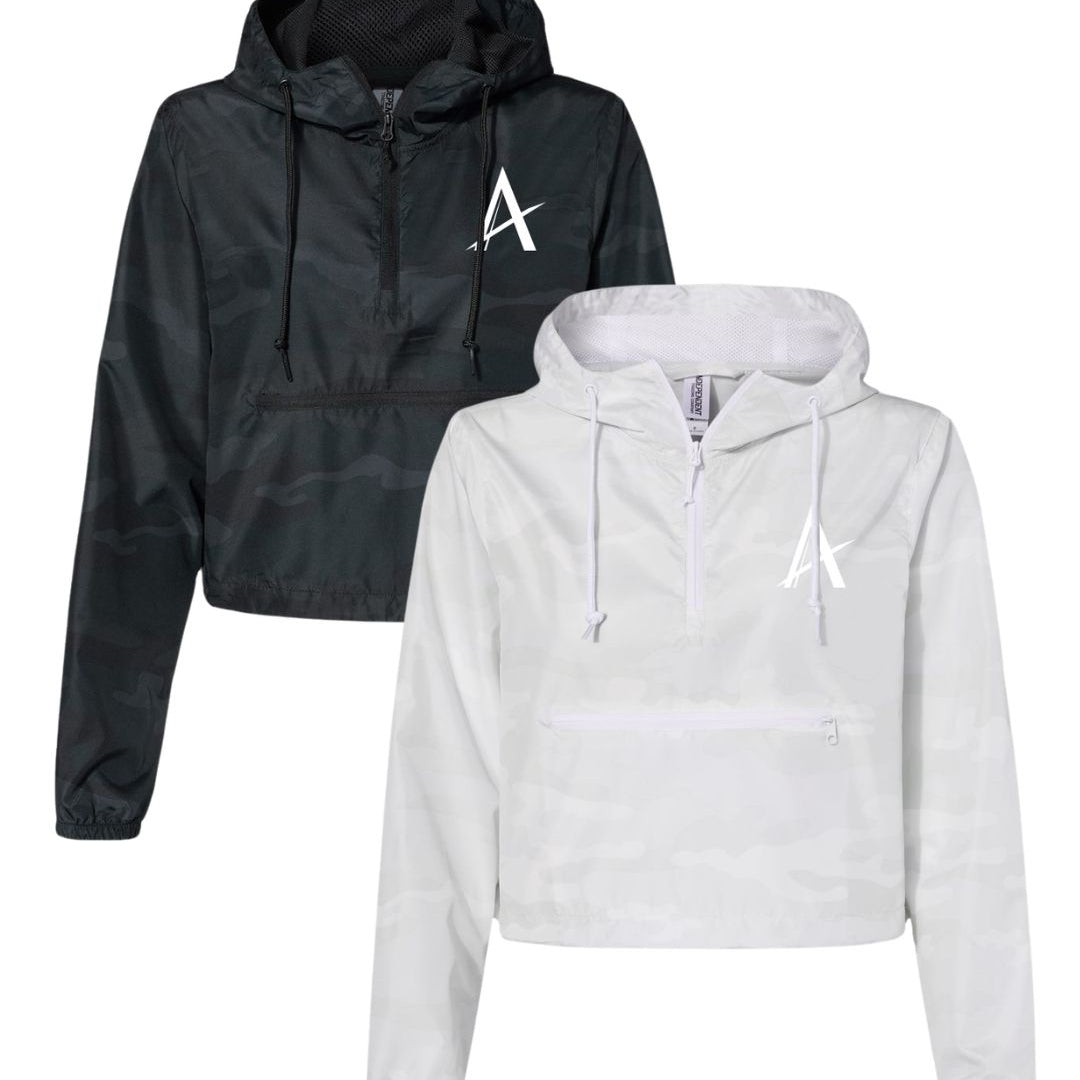 Arize "A" - Women's Lightweight Cropped Quarter-Zip
