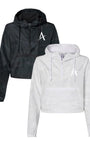 Arize "A" - Women's Lightweight Cropped Quarter-Zip