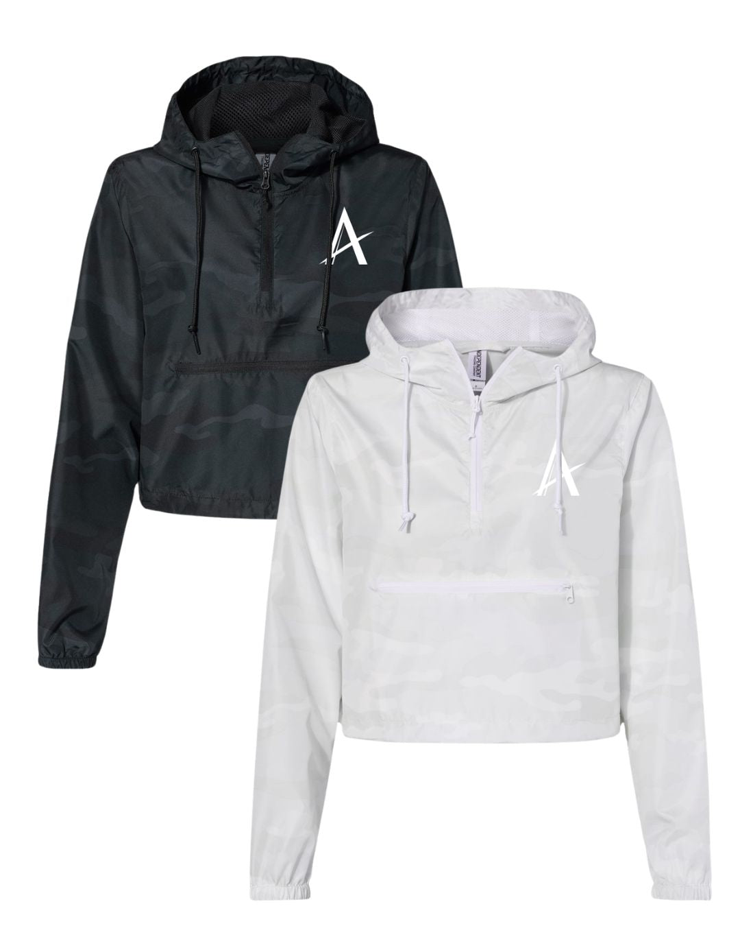Arize "A" - Women's Lightweight Cropped Quarter-Zip