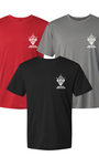 (Pack of 3) Mustang Men's Soccer Practice Shirts - Black, Grey, Red