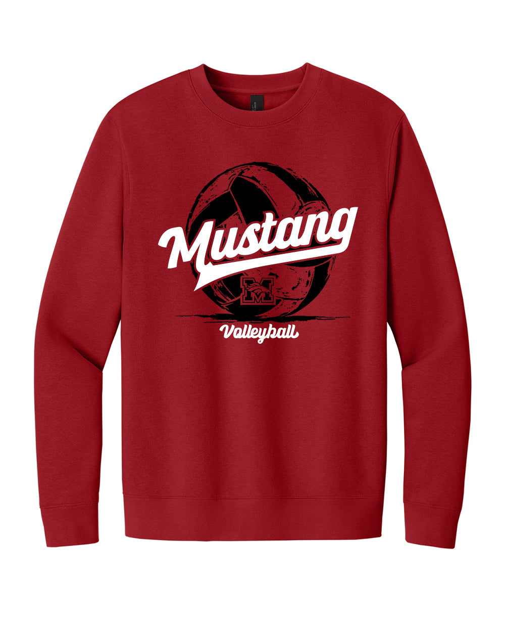 Mustang Volleyball Red Sweatshirt