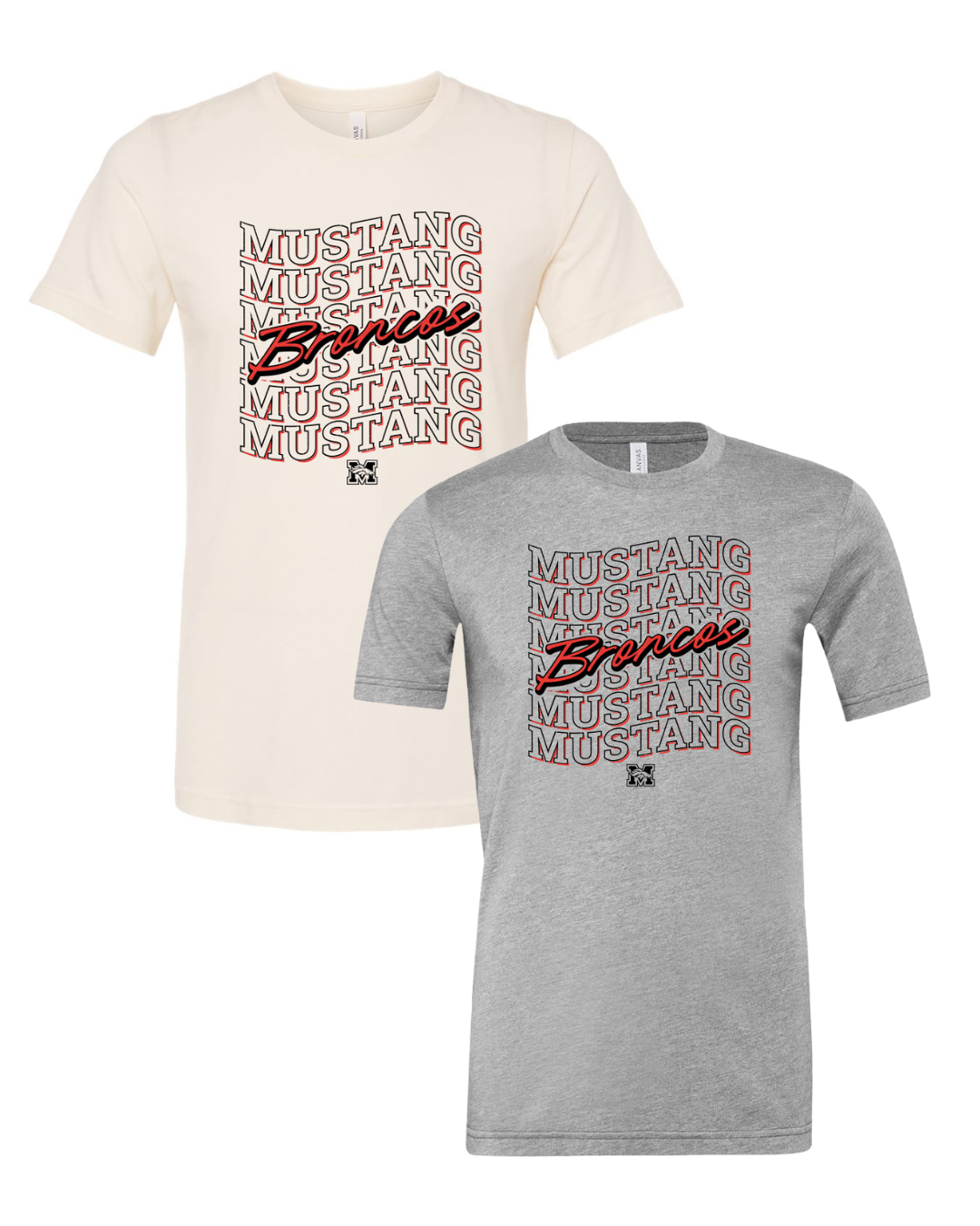Mustang Trails "Broncos Script" - T-Shirts & Hoodies