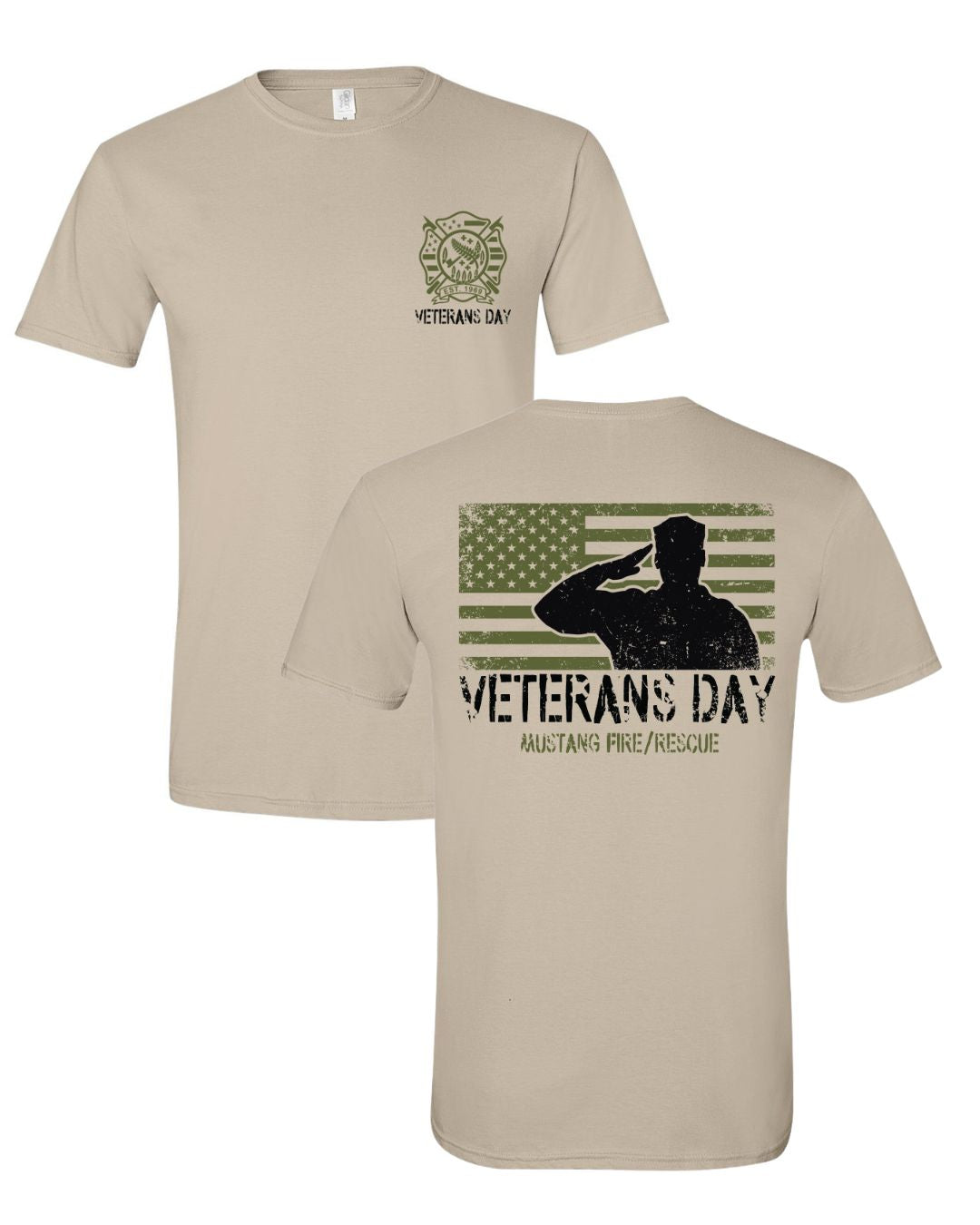 Mustang Fire Veteran's Day T-Shirt