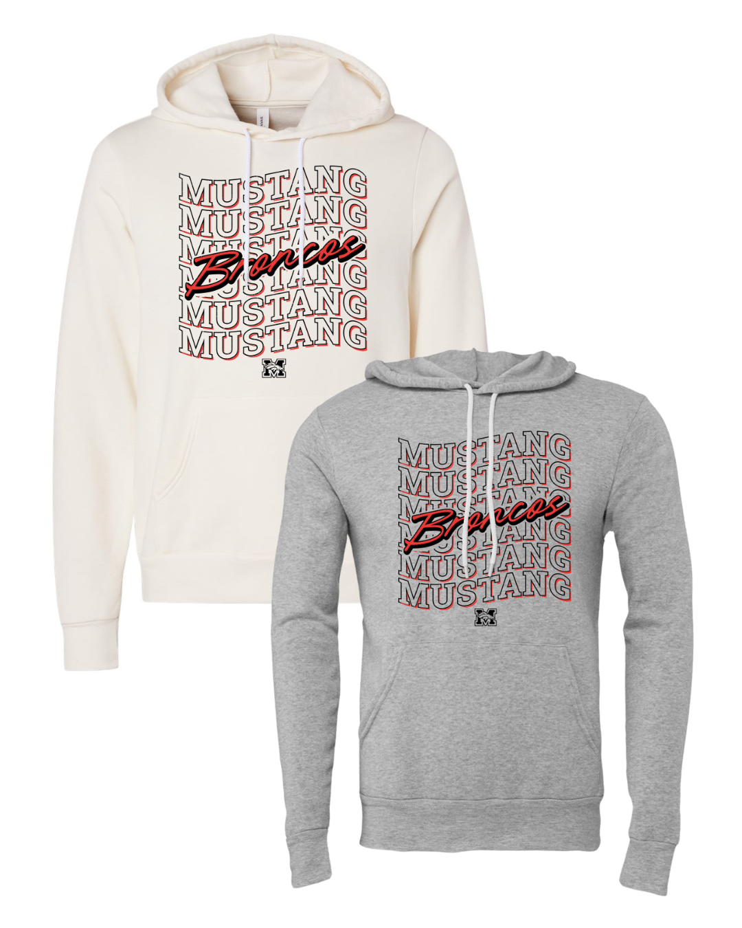 Mustang Trails "Broncos Script" - T-Shirts & Hoodies