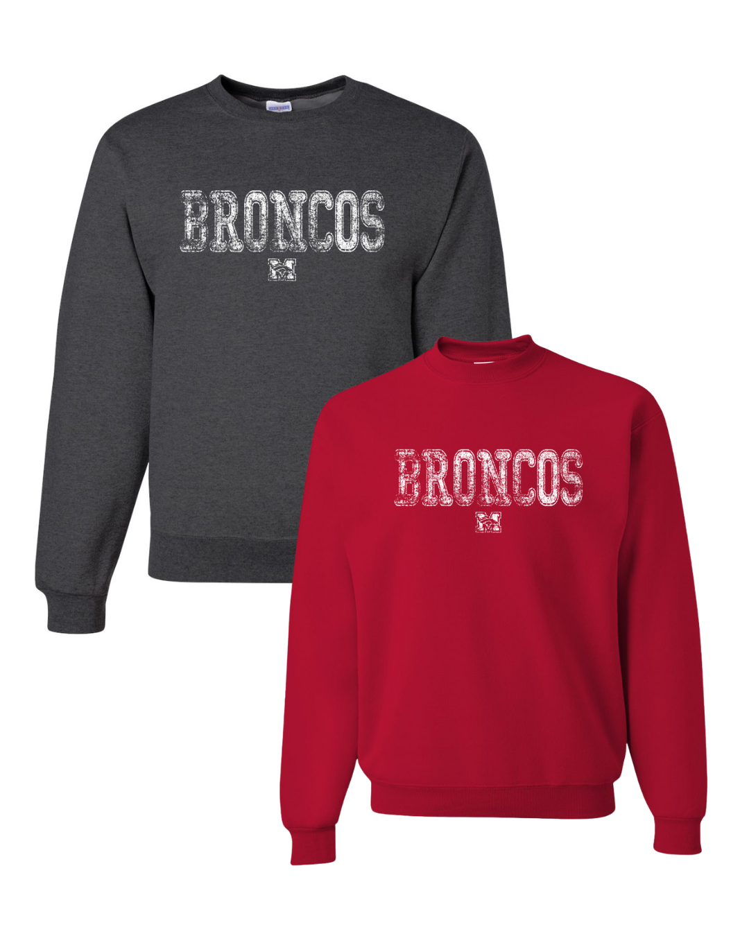 "Broncos" Textured Sweatshirts