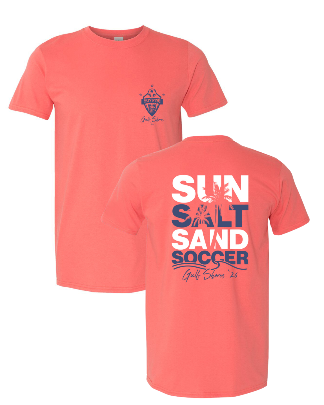 Mustang Soccer - Gulf Shores 100% Cotton T-Shirt