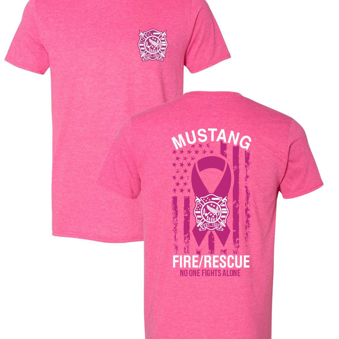 Mustang Fire Breast Cancer Awareness T-Shirt