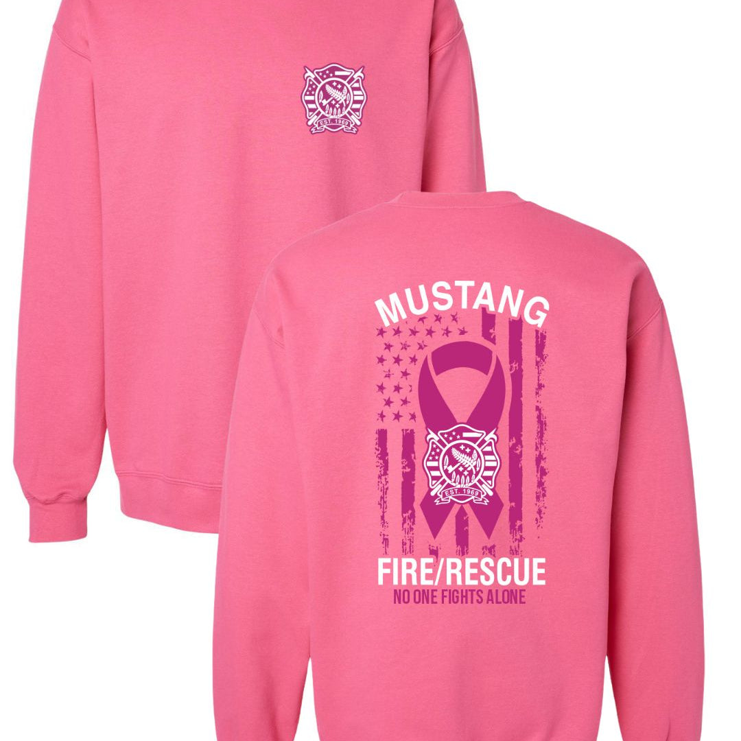 Mustang Fire Breast Cancer Awareness Sweatshirt