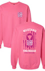 Mustang Fire Breast Cancer Awareness Sweatshirt