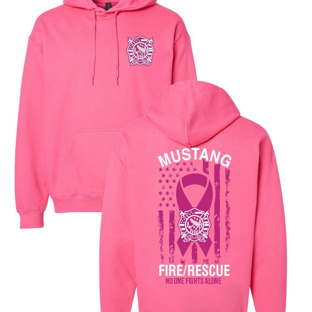 Mustang Fire Breast Cancer Awareness Hoodie