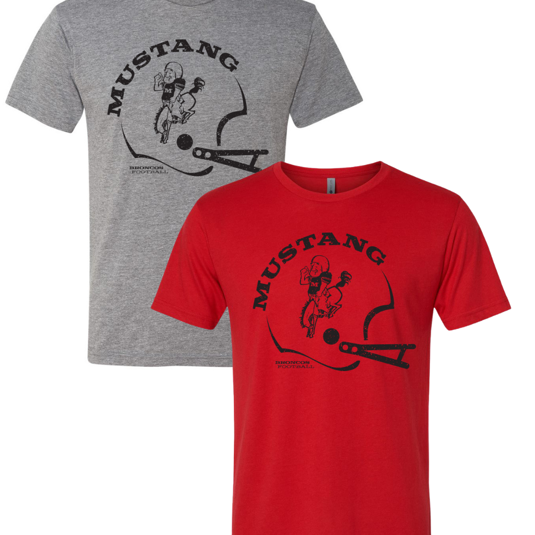 Mustang Vintage Helmet T-Shirt (Adult + Youth Sizes)