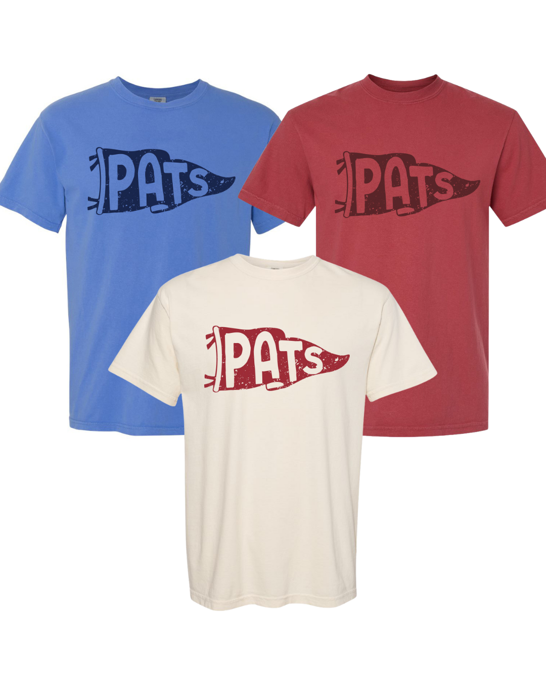 Vintage Pennant "Pats" T-Shirt (Youth + Adult)