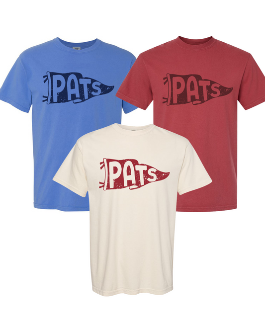 Vintage Pennant "Pats" T-Shirt (Youth + Adult)