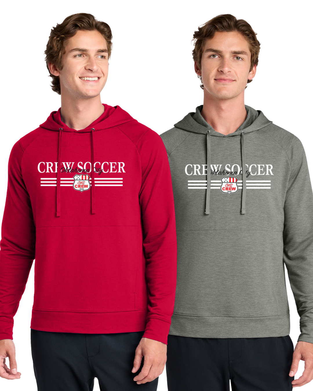 OKC Crew Trainer Sport-Wick® Flex Fleece Pullover Hoodie - Red/Grey