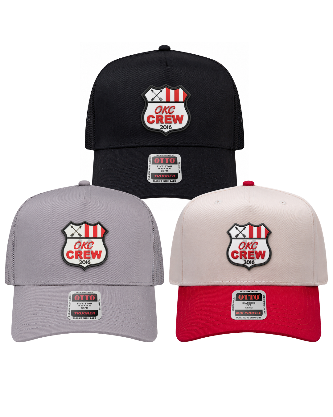 OKC Crew Patch Hats