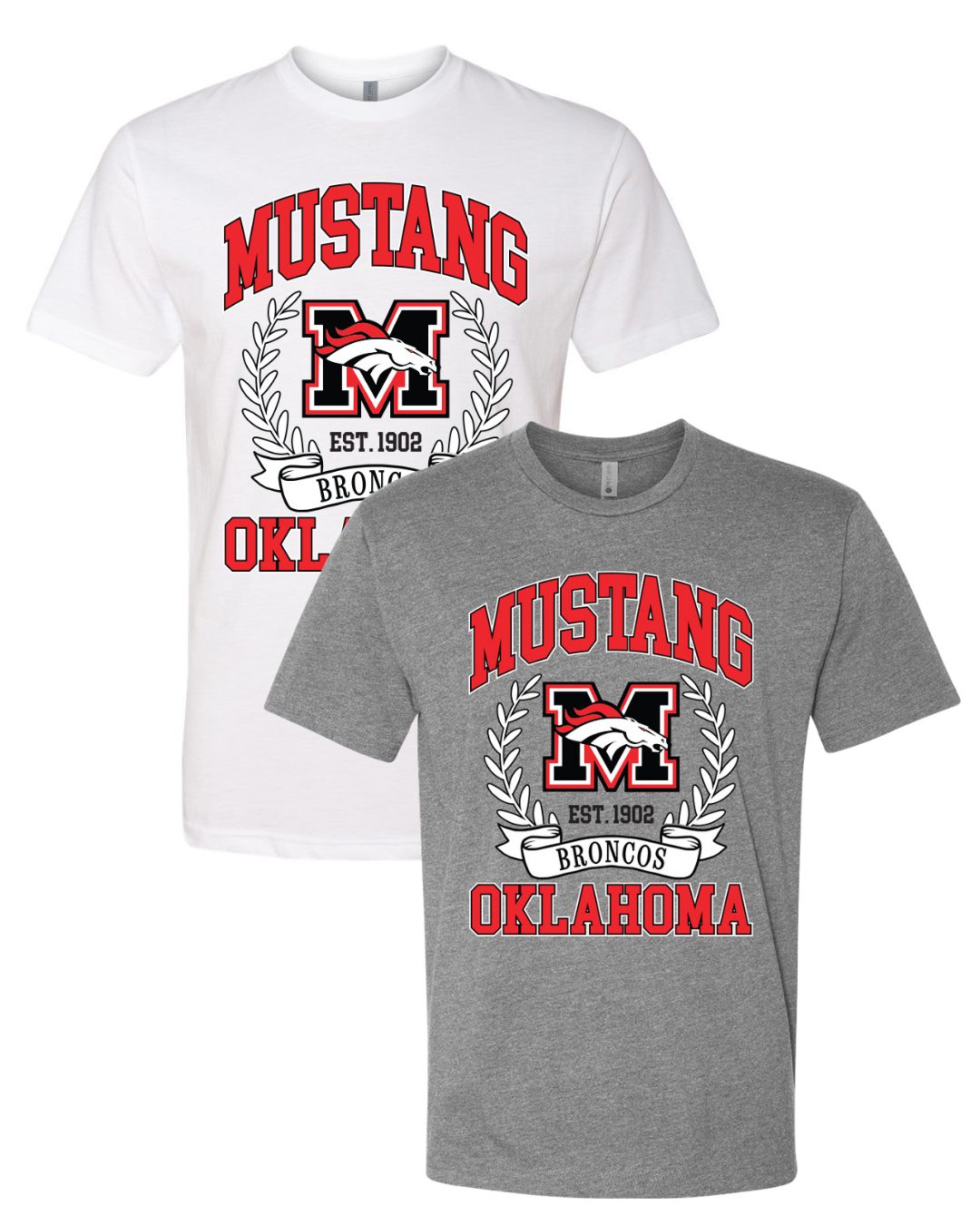 Mustang Broncos Classic Crest T-Shirt