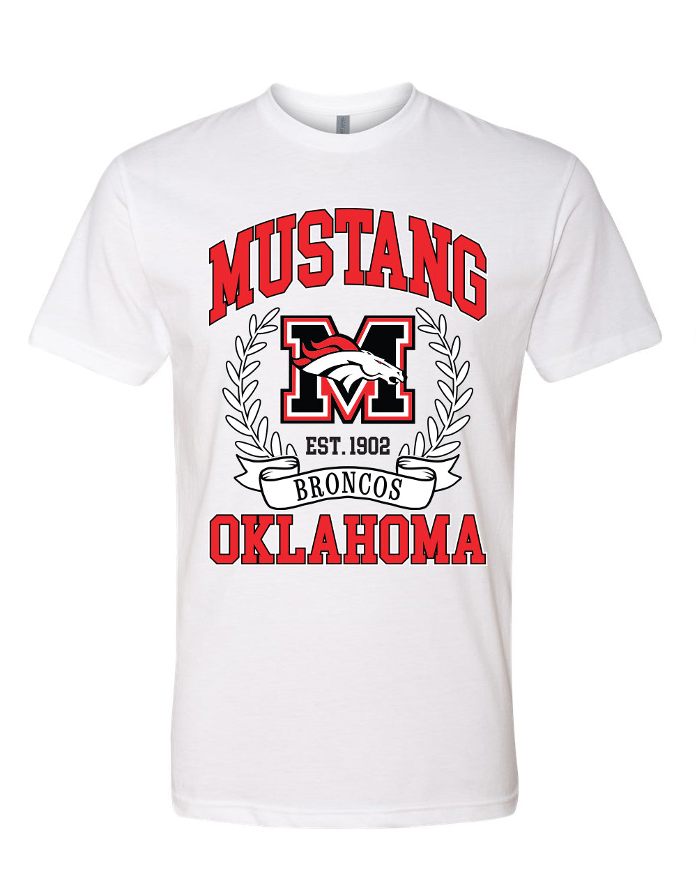 Mustang Broncos Classic Crest T-Shirt