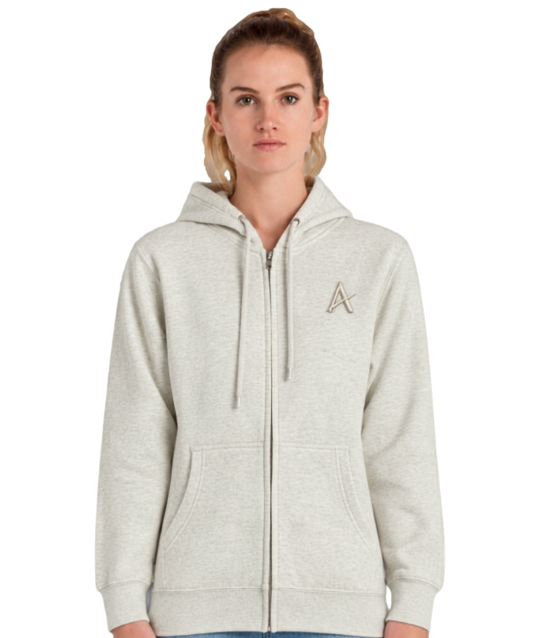 Arize "A" Embroidered Zip-Up
