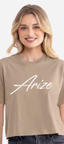 Script Cropped T-Shirt - Women's