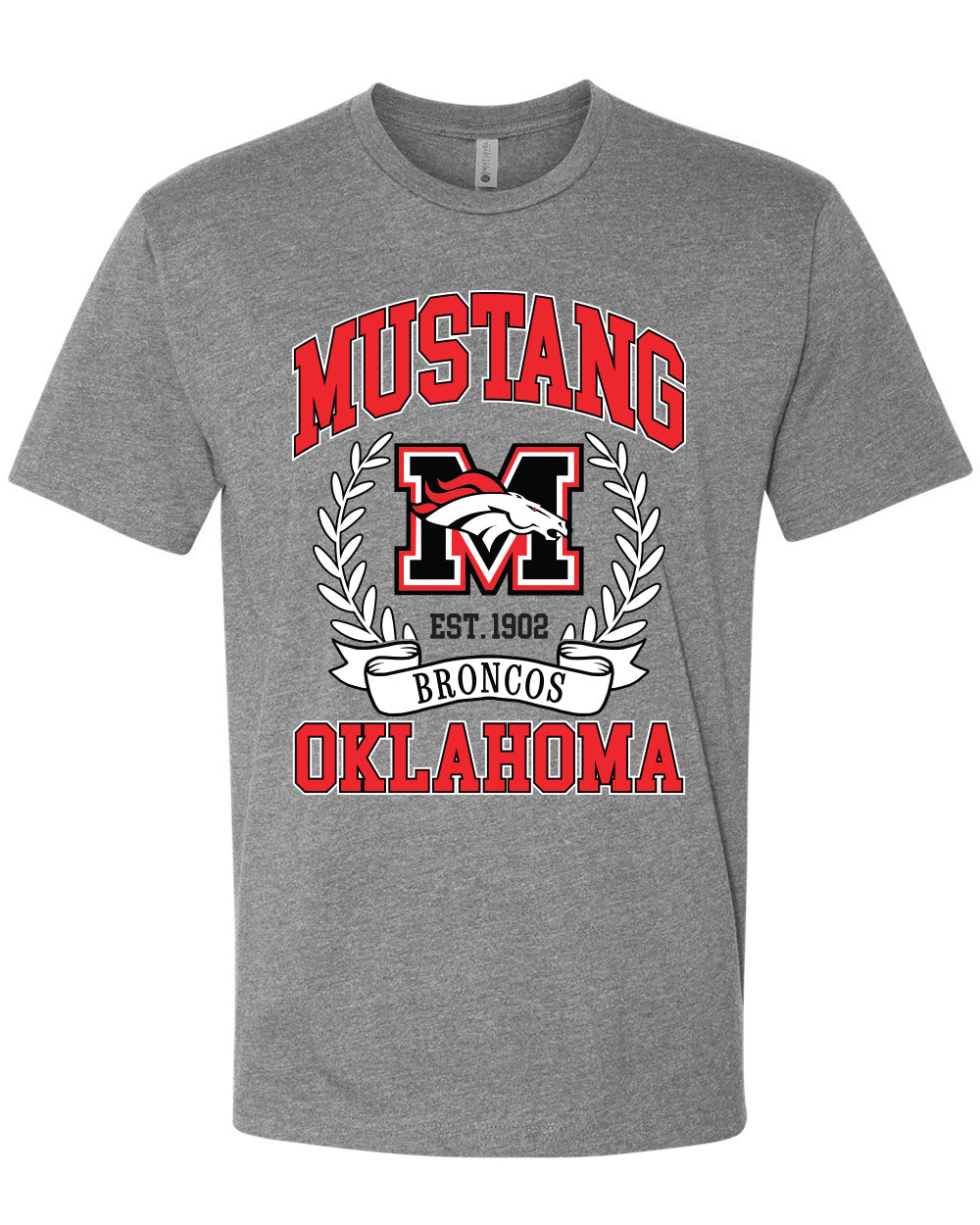Mustang Broncos Classic Crest T-Shirt
