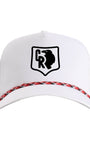 Crow Roost Rope Embroidered Hat - White