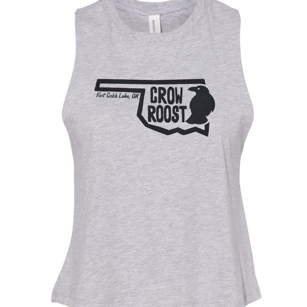 Crow Roost Women's Racerback Crop Tank