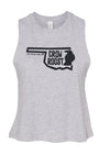 Crow Roost Women's Racerback Crop Tank