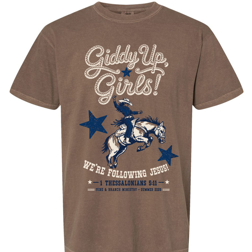 Giddy Up Girls T-Shirt - Comfort Colors