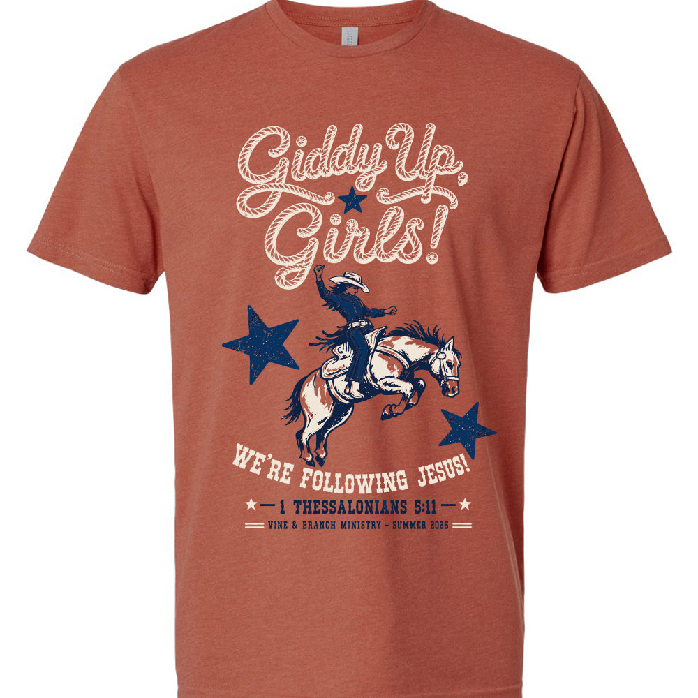 Giddy Up Girls T-Shirt - Next Level 50/50 Blend (Soft!)