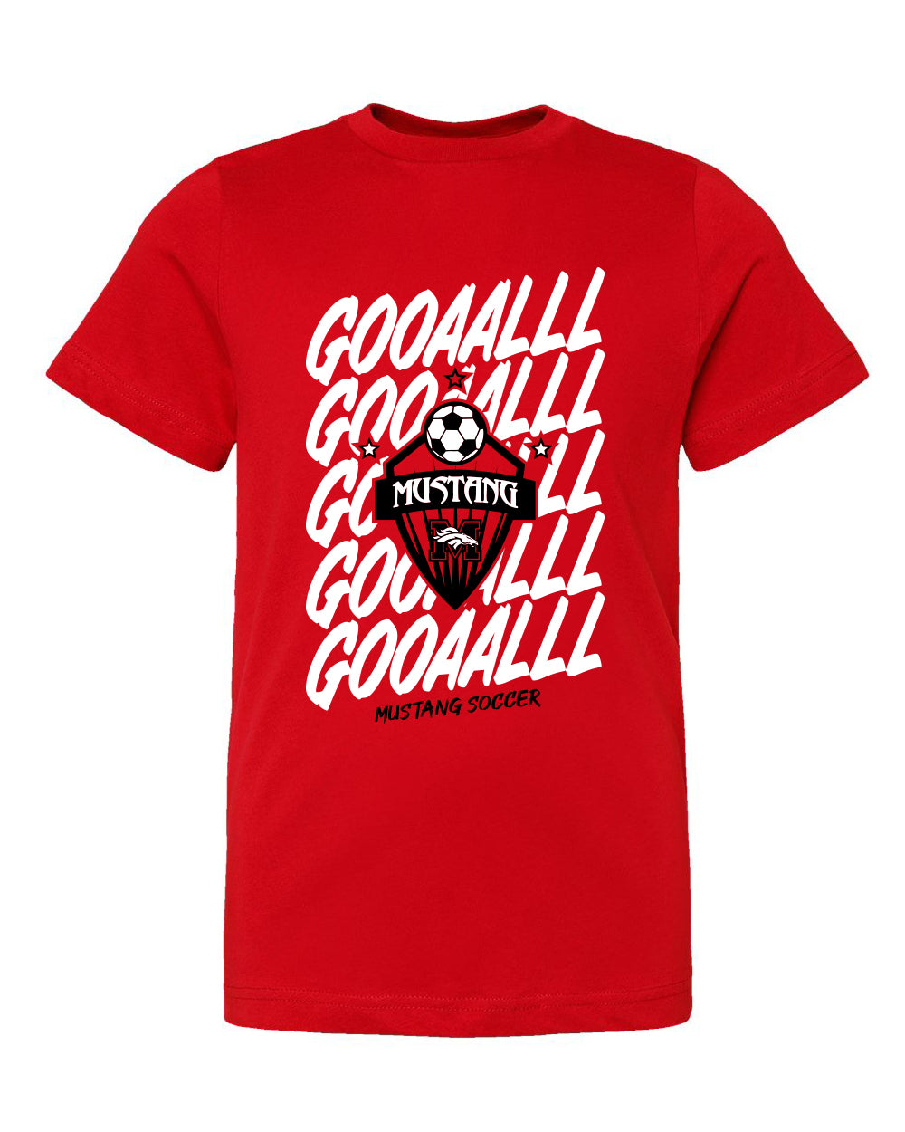 (YOUTH) Mustang Boys Soccer GOOAALL (T-Shirts & Sweatshirts)