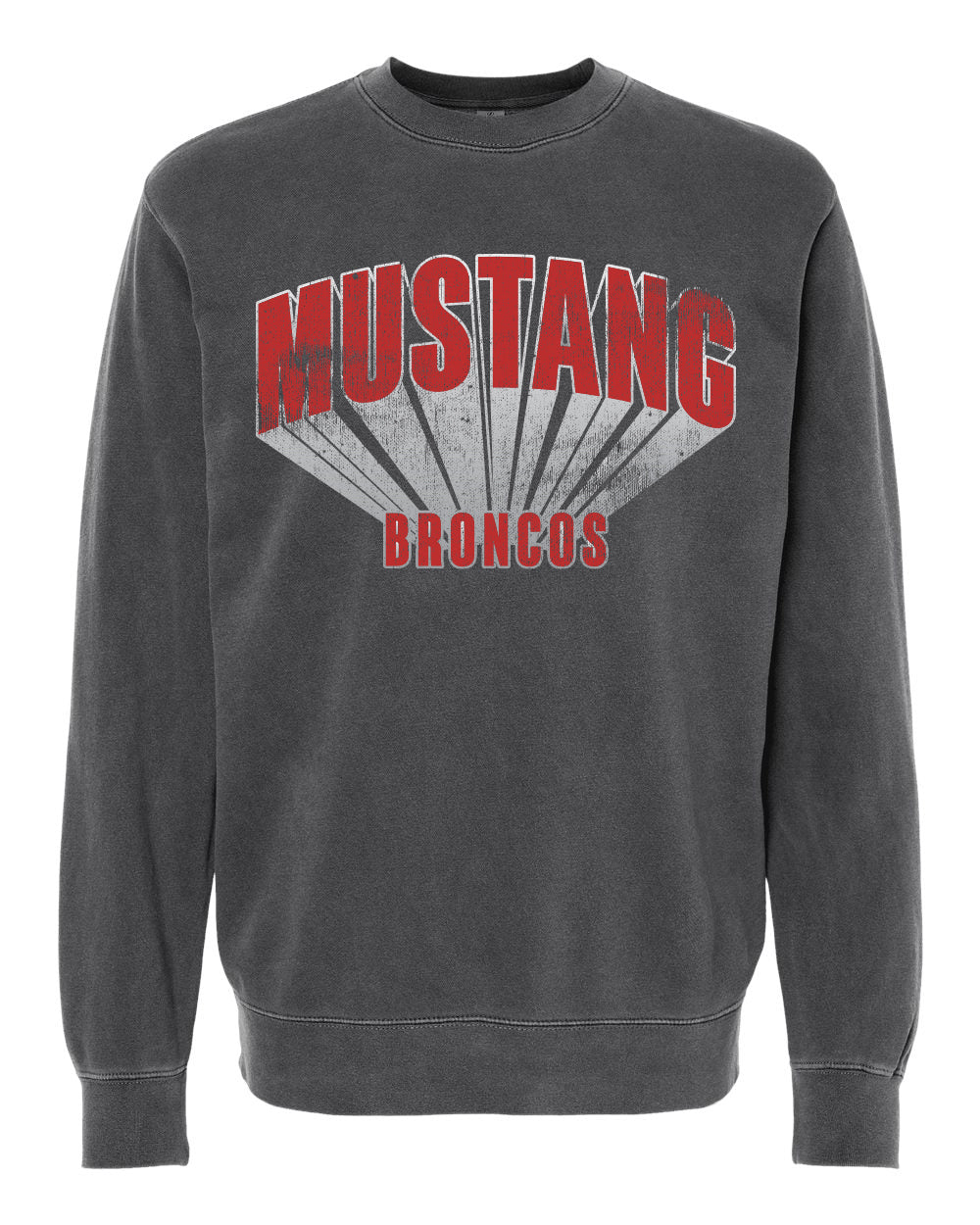 Mustang 3D Retro Pigment-Dyed Crewneck