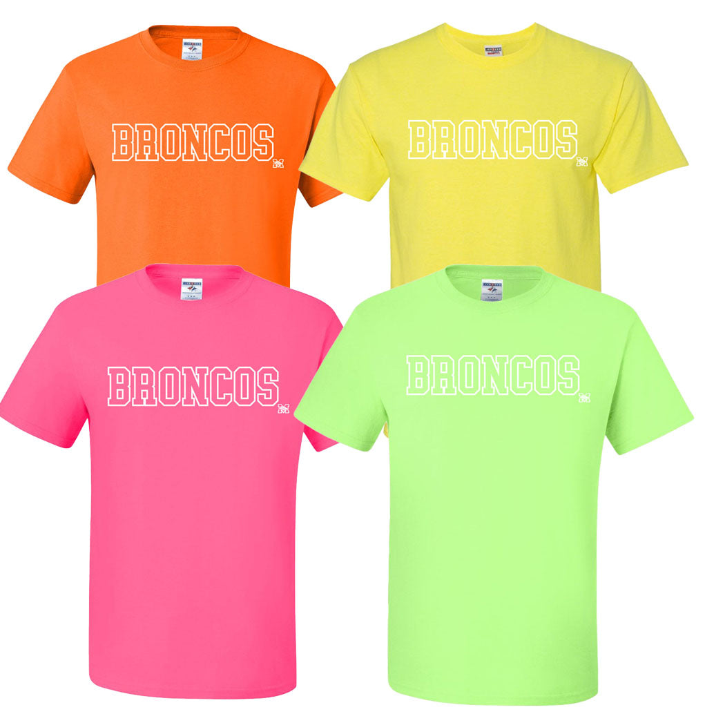 Broncos Neon T-Shirt (Youth/Adult)
