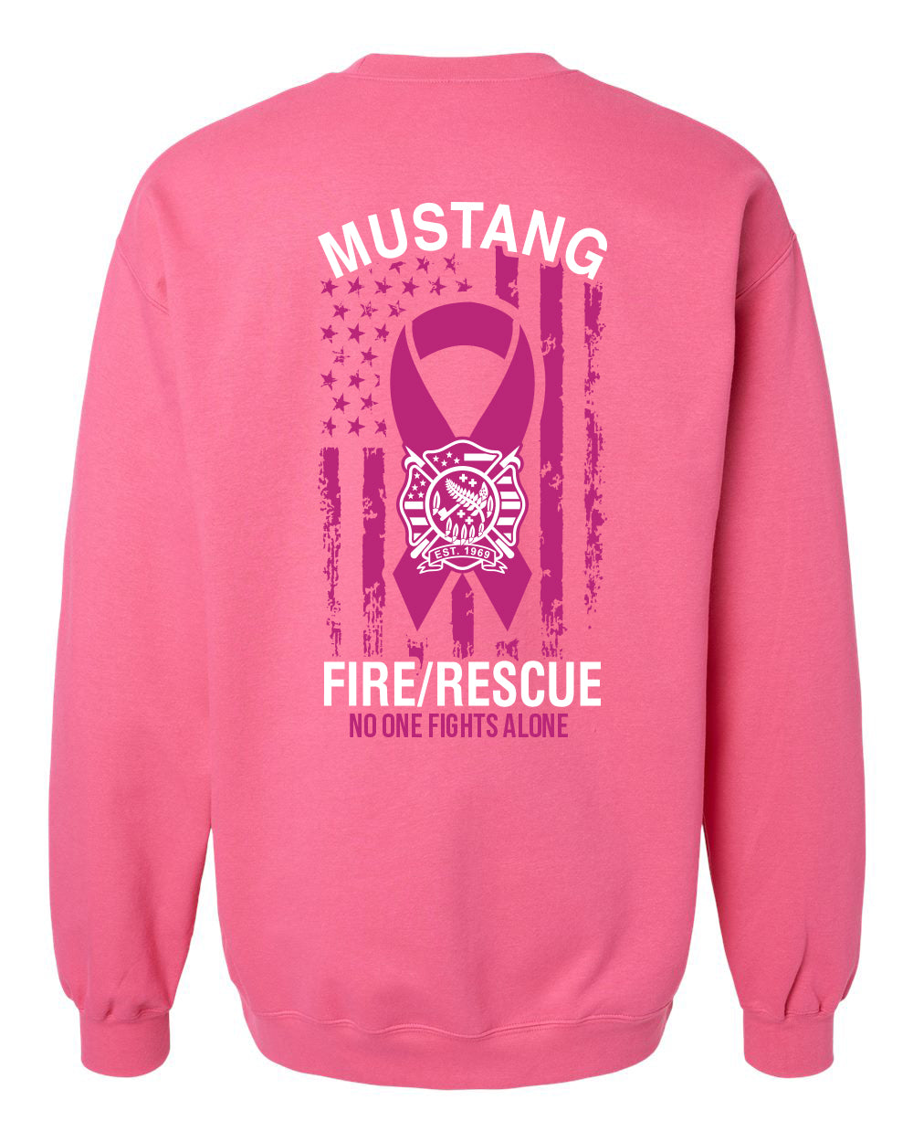 Mustang Fire Breast Cancer Awareness Sweatshirt