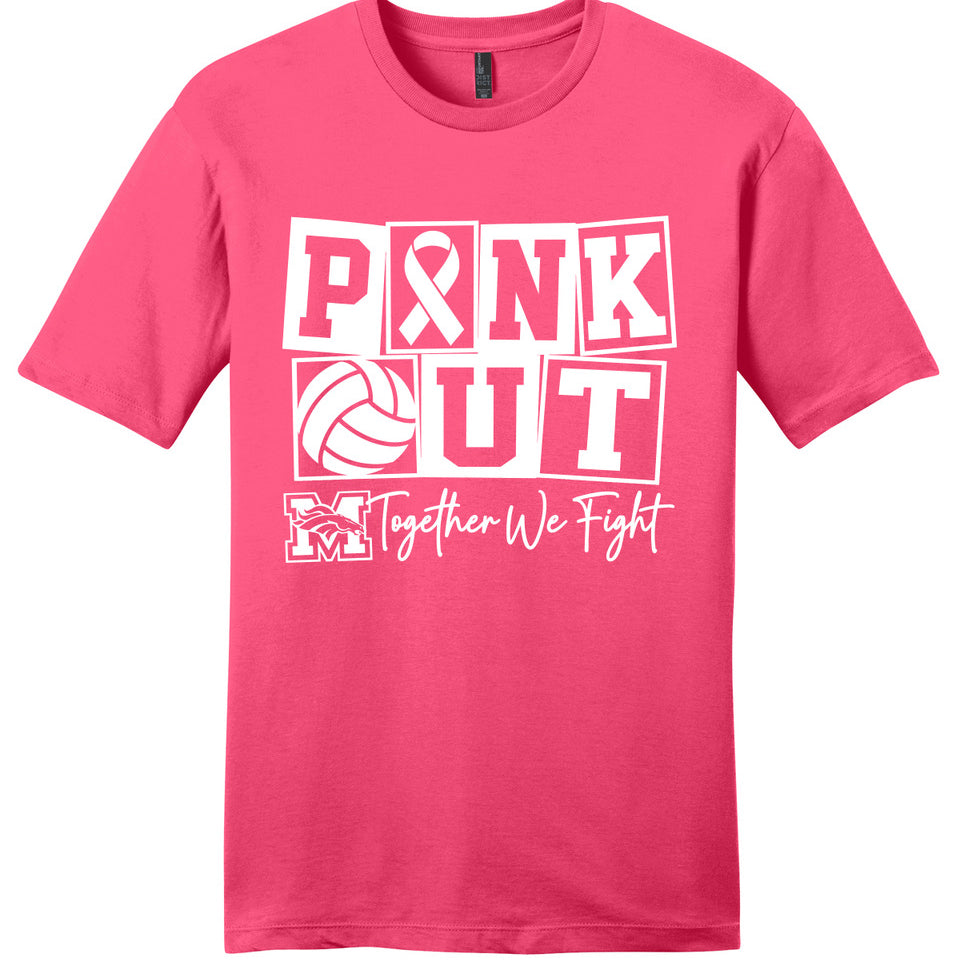 MHS Volleyball Pink Out T-Shirts