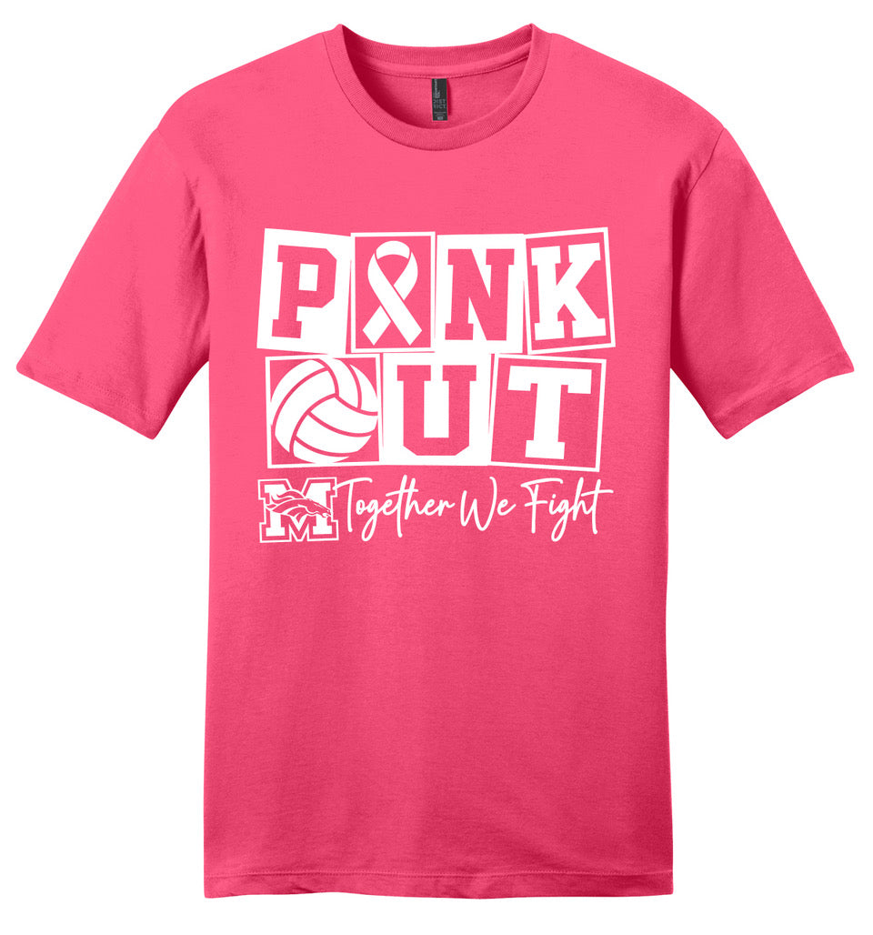 MHS Volleyball Pink Out T-Shirts