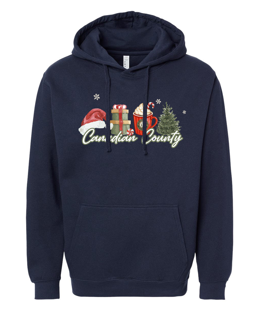 Canadian County "Cozy Christmas" Hoodie - Navy