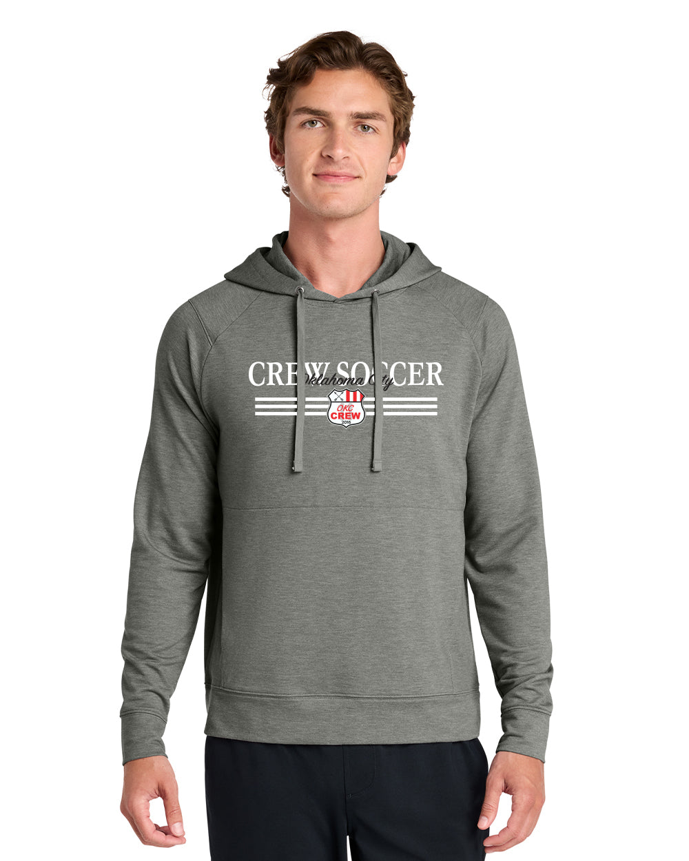 OKC Crew Trainer Sport-Wick® Flex Fleece Pullover Hoodie - Red/Grey