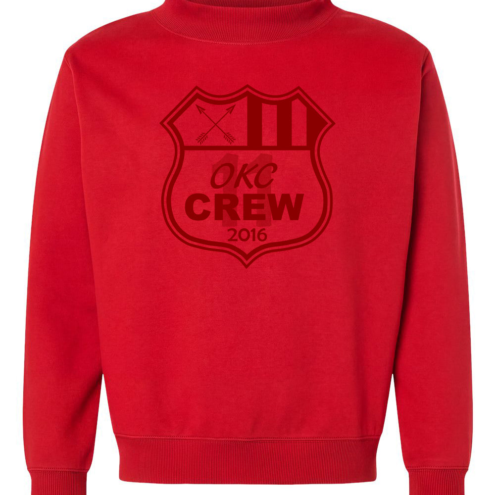 OKC Crew Monochromatic Mockneck Sweatshirt