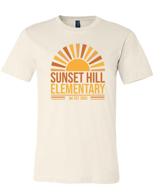 Sunset Hill Elementary T-Shirt - Tan (Youth + Adult)