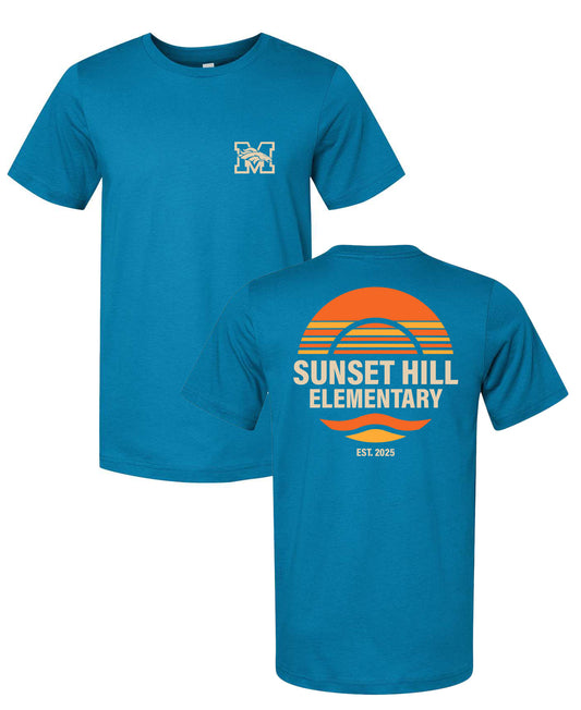 Sunset Hill Elementary T-Shirt - Teal (Youth + Adult)