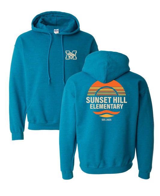 Sunset Hill Elementary Hoodie - Teal (Youth + Adult)