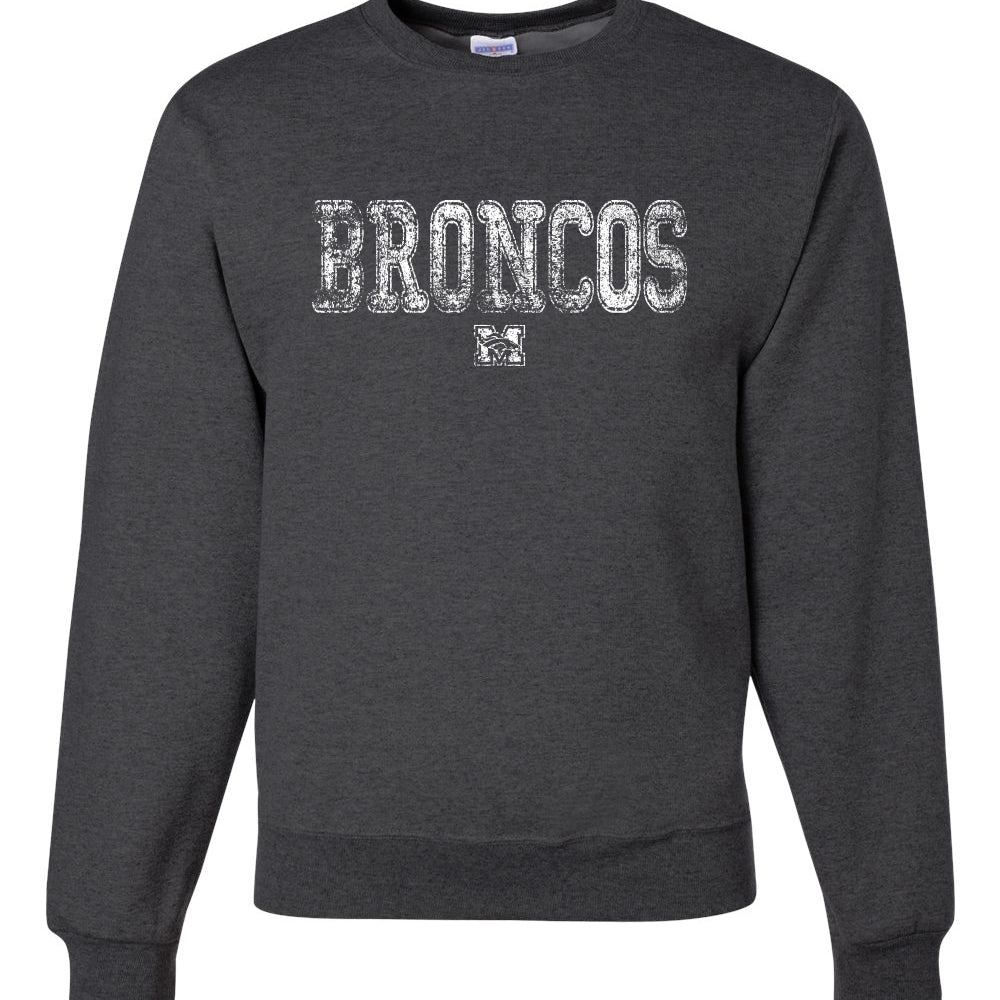 "Broncos" Textured Sweatshirts