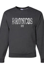 "Broncos" Textured Sweatshirts