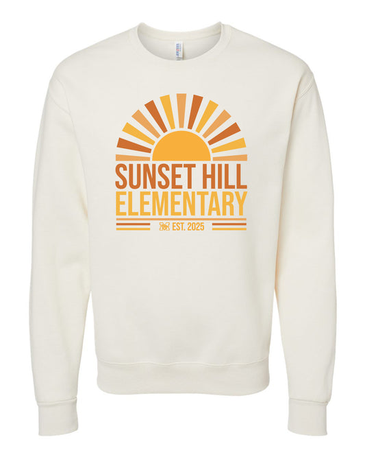 Sunset Hill Elementary Sweatshirt - Tan (Adult Only)